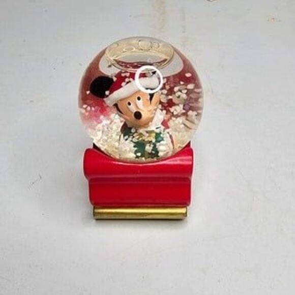 Lot of 2 JCPenney Snowglobes 2003 2011 Disney Mickey Mouse - Picture 3 of 6